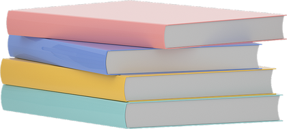 3D Colorful Book Pile Illustration 